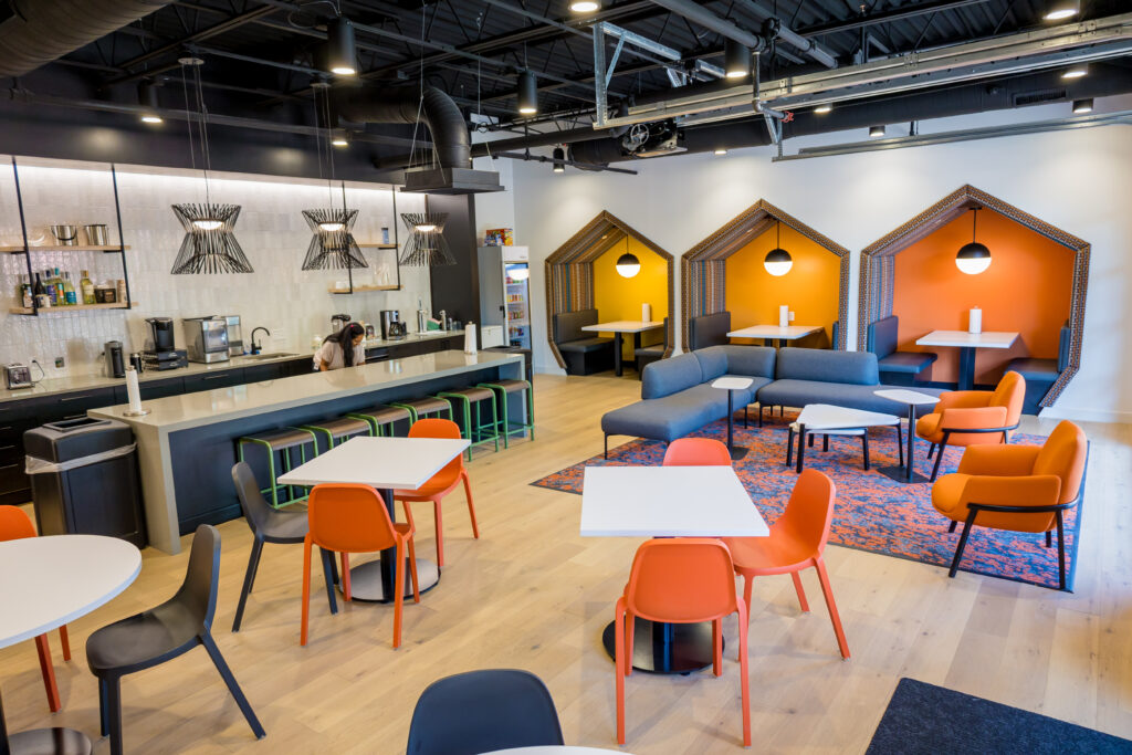 The original social hub at the Hearth, Forge's first of two cafe-style areas.