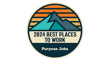 Purpose Jobs "Best Places to Work" 2024 logo.